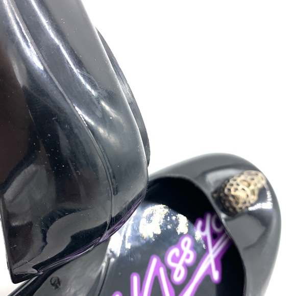 Philipp Plein I Kiss You Black Jelly Flats - Picture 11 of 15